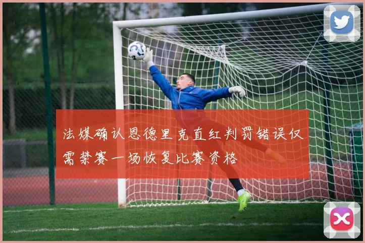法媒确认恩德里克直红判罚错误仅需禁赛一场恢复比赛资格